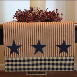 Patriotic Liberty Multi Table RunnerAmericana 4th Rustic Primitive